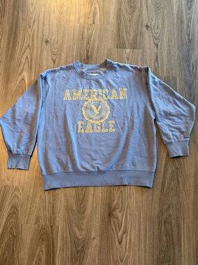 American Eagle Outfitters Blue Crewneck Sweatshirt